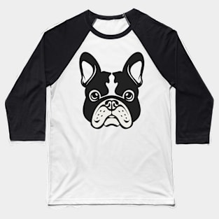 French Bulldog Silhouette Baseball T-Shirt